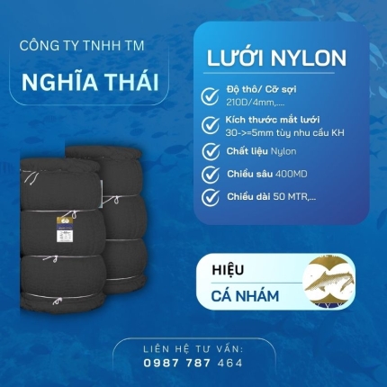 LƯỚI NYLON CÁ NHÁM